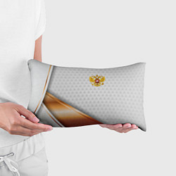 Подушка-антистресс Герб РФ с золотой вставкой, цвет: 3D-принт — фото 2