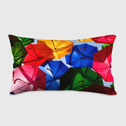 Подушка-антистресс Разноцветные зонтики, цвет: 3D-принт