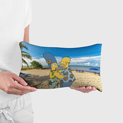 Подушка-антистресс Гомер Симпсон танцует с Мардж на пляже, цвет: 3D-принт — фото 2