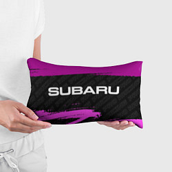 Подушка-антистресс Subaru pro racing: надпись и символ, цвет: 3D-принт — фото 2