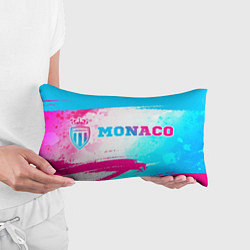 Подушка-антистресс Monaco neon gradient style: надпись и символ, цвет: 3D-принт — фото 2