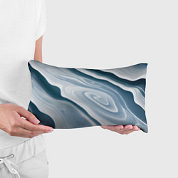 Подушка-антистресс Сине-белые разводы краски, цвет: 3D-принт — фото 2