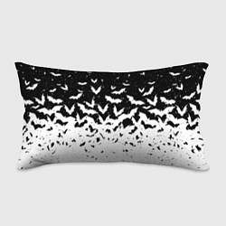 Подушка-антистресс Black and white bat pattern, цвет: 3D-принт