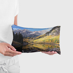 Подушка-антистресс Красивая река между гор, цвет: 3D-принт — фото 2