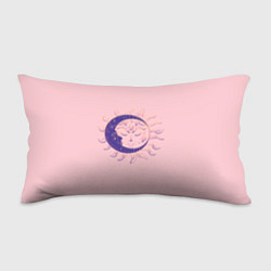 Подушка-антистресс Спящие солнце и месяц в стиле модерн, цвет: 3D-принт