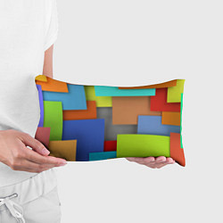Подушка-антистресс Разноцветные кубы, цвет: 3D-принт — фото 2