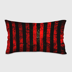Подушка-антистресс Красно-черный фон в полоску, цвет: 3D-принт