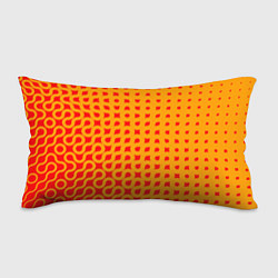 Подушка-антистресс Оранжевая абстракция, цвет: 3D-принт