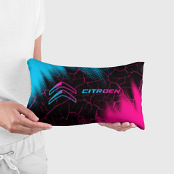 Подушка-антистресс Citroen - neon gradient: надпись и символ, цвет: 3D-принт — фото 2