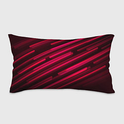 Подушка-антистресс Красное на черном объемная диагональ, цвет: 3D-принт