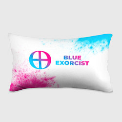 Подушка-антистресс Blue Exorcist neon gradient style: надпись и симво, цвет: 3D-принт