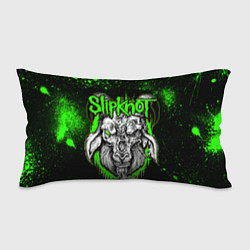 Подушка-антистресс Slipknot зеленый козел, цвет: 3D-принт