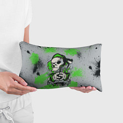 Подушка-антистресс Slipknot скелет green, цвет: 3D-принт — фото 2