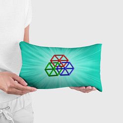 Подушка-антистресс Невозможная геометрия - оптическая иллюзия, цвет: 3D-принт — фото 2