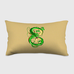 Подушка-антистресс Зелёный дракон в форме цифры 8, цвет: 3D-принт