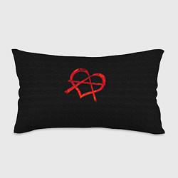 Подушка-антистресс Сердце анархиста, цвет: 3D-принт