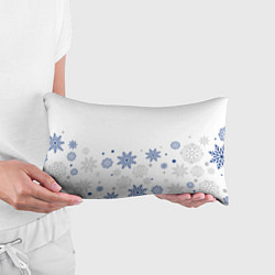 Подушка-антистресс Новогодние Снежинки - Белый, цвет: 3D-принт — фото 2