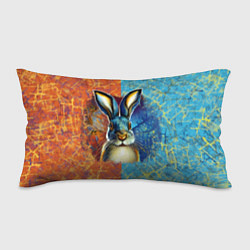 Подушка-антистресс Огненный новогодний кролик, цвет: 3D-принт