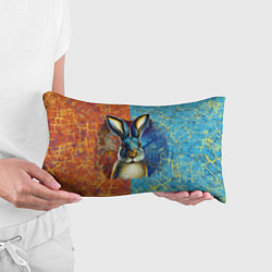 Подушка-антистресс Огненный новогодний кролик, цвет: 3D-принт — фото 2