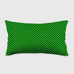 Подушка-антистресс Зелёная шахматка - паттерн, цвет: 3D-принт
