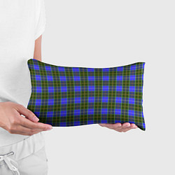Подушка-антистресс Ткань Шотландка сине-зелёная, цвет: 3D-принт — фото 2