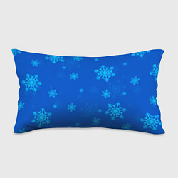 Подушка-антистресс Снежинки - синий, цвет: 3D-принт