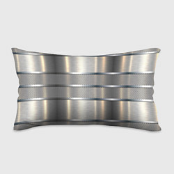 Подушка-антистресс Металлические полосы - текстура алюминия, цвет: 3D-принт