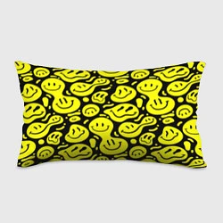 Подушка-антистресс Кислотный желтый смайлик, цвет: 3D-принт