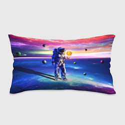 Подушка-антистресс Космонавт среди планет в виртуальной вселенной, цвет: 3D-принт