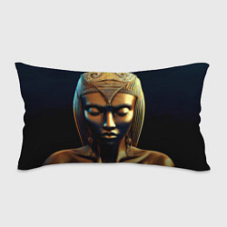Подушка-антистресс Нейросеть - золотая статуя египетской царицы