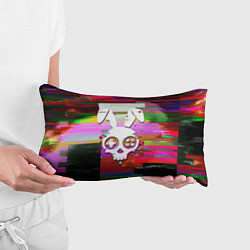 Подушка-антистресс Череп кролика - glitch, цвет: 3D-принт — фото 2