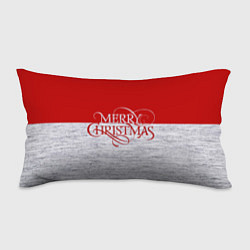 Подушка-антистресс Merry Christmas красный, цвет: 3D-принт