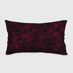 Подушка-антистресс Черный и бордовый мраморный узор, цвет: 3D-принт