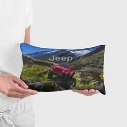 Подушка-антистресс Chrysler Jeep Wrangler Rubicon - горы, цвет: 3D-принт — фото 2