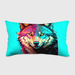 Подушка-антистресс Яркий волк, цвет: 3D-принт