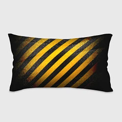 Подушка-антистресс Черно-желтая опасность, цвет: 3D-принт