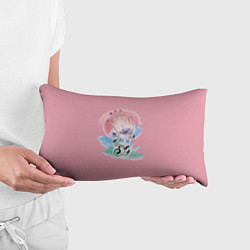 Подушка-антистресс Женская рука с абстрактными цветами, цвет: 3D-принт — фото 2