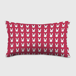 Подушка-антистресс Bunny Pattern red, цвет: 3D-принт