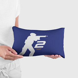 Подушка-антистресс Counter Strike 2 силуэт, цвет: 3D-принт — фото 2