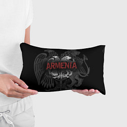 Подушка-антистресс Герб Армении с надписью Armenia, цвет: 3D-принт — фото 2