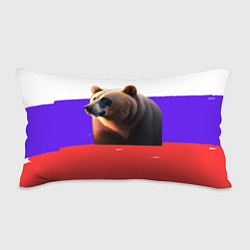 Подушка-антистресс Медведь на флаге России