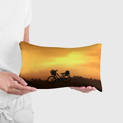 Подушка-антистресс Велосипед на закате, цвет: 3D-принт — фото 2