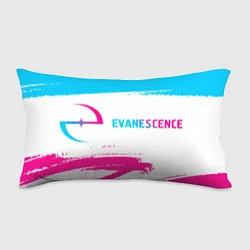 Подушка-антистресс Evanescence neon gradient style: надпись и символ, цвет: 3D-принт