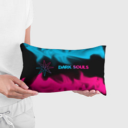 Подушка-антистресс Dark Souls - neon gradient: надпись и символ, цвет: 3D-принт — фото 2