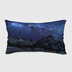 Подушка-антистресс Снежные горы и космос, цвет: 3D-принт