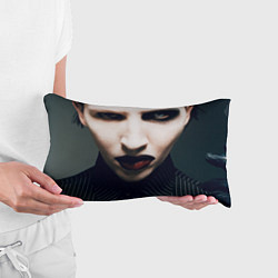 Подушка-антистресс Marilyn Manson фотопортрет, цвет: 3D-принт — фото 2