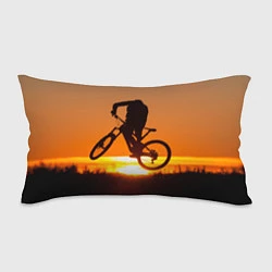 Подушка-антистресс Велосипедист на закате