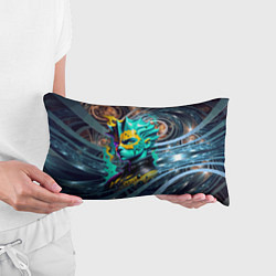 Подушка-антистресс Барт Симпсон - фрактальная фантазия, цвет: 3D-принт — фото 2