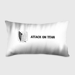 Подушка-антистресс Attack on Titan glitch на светлом фоне: надпись и, цвет: 3D-принт