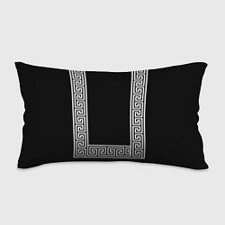 Подушка-антистресс Египетский орнамент на черном фоне, цвет: 3D-принт